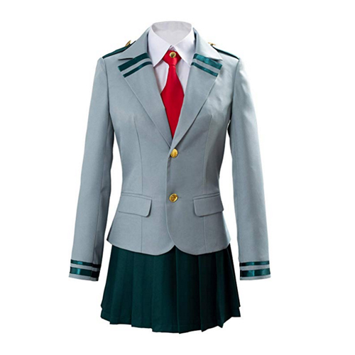 Valecos Boku No Hero Academia My Hero Academia Ochaco Uraraka Cosplay Costume Ochako/Tsuyu Blazer Suit School Uniform