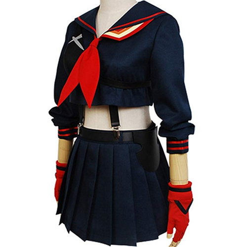 Ya-cos Halloween Girl's Battlesuit Ryuko Matoi Dress Outfit Cosplay Costume