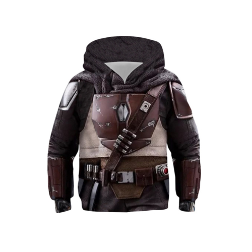Kids Star Wars The Mandalorian BB8 Cosplay Costume Hoodies Pullover Sweatshirts for Spring Autumn Boys Girls