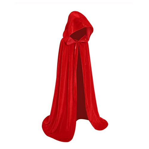 2019 Halloween Costume Unisex Cosplay Death Cape Long Hooded Cloak Wizard Witch Medieval Cape S-XL Black White Red Coffee Blue