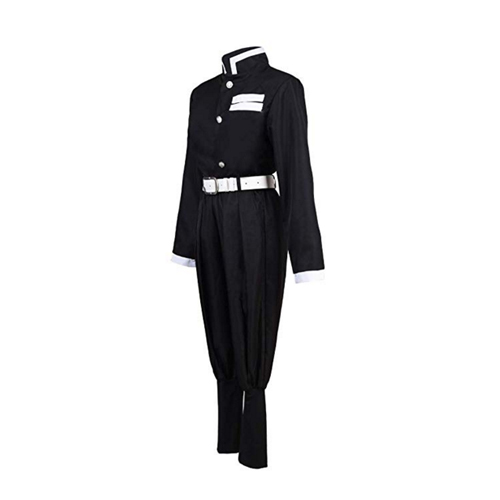 COSEASY Demon Slayer Kimetsu no Yaiba Agatsuma Zenitsu Cosplay Kochou Shinobu Tomioka Giyuu Costume Uniform Black