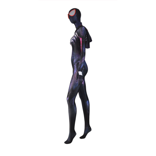 Venom Spidergirl Gwenom Cosplay Costume Hooded Zentai Venom Symbiote Spider Gwen Stacy Zentai Suit Spiderman Superhero Costume
