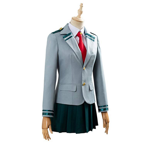 Valecos Boku No Hero Academia My Hero Academia Ochaco Uraraka Cosplay Costume Ochako/Tsuyu Blazer Suit School Uniform