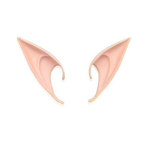 4.7" Cosplay Elf Ears, 1 pair Soft Latex Pointed Ears Tips Fairy Costume